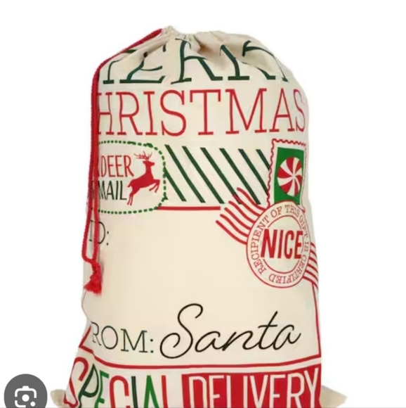 NWT Jumbo From Santa Sack  Cute and festive, this cheerful Christmas delivery sa - Picture 5 of 6